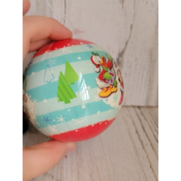 Disney Mickey Mouse Santa goofy minnie Donald ball ornament Xmas set - Picture 7 of 8